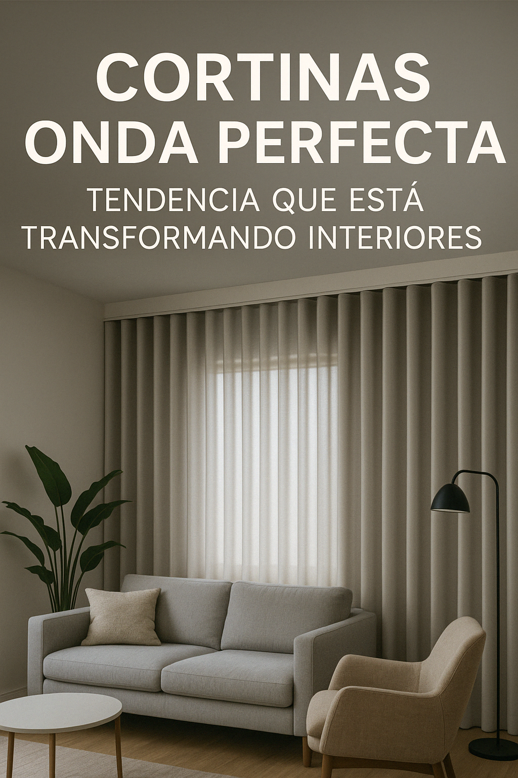 Tendencia en diseño interior: cortinas onda perfecta llegan con fuerza a espacios residenciales y comerciales